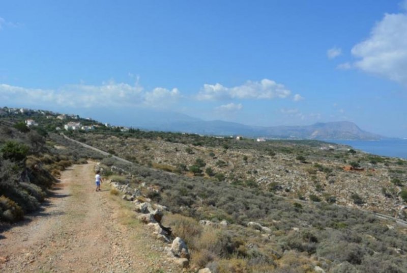 Kokkino Chorio Endloser Meerblick über die Bucht von Souda und die Berge Grundstück kaufen